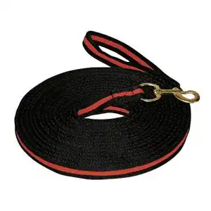 Zügel Kerbl 321491 Softlonge 8 m, schwarz/rot