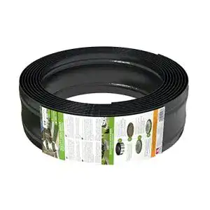 Rasenkante AMISPOL Elastische Kunststoff schwarz 12 m