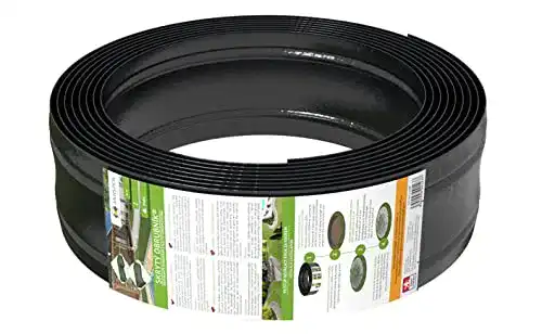 Rasenkante AMISPOL Elastische Kunststoff schwarz 12 m