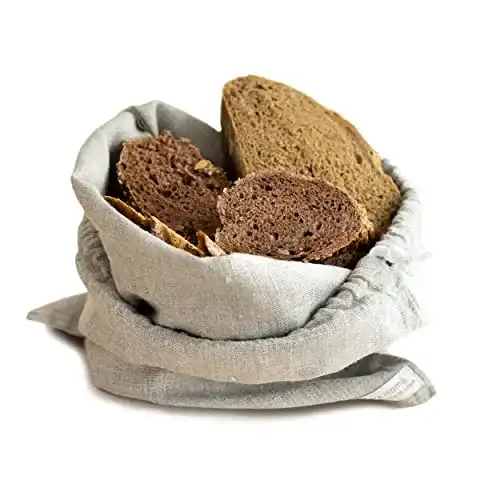 Brotbeutel Varvara Home Leinen, Natur, 30 x 40 cm