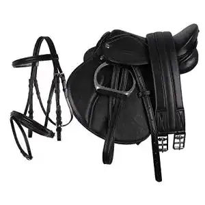 Ponysattel QHP Pony Sattel-Set Komplett inkl. Sattelgurt