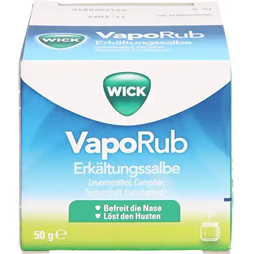 Die beste Erkältungssalbe WICK Vaporub, 50 g 2026 Test Bestseller Erkältungssalbe WICK Vaporub, 50 g