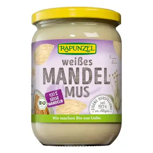 Mandelmus Rapunzel weißes Mandelmus, 500 g – Bio