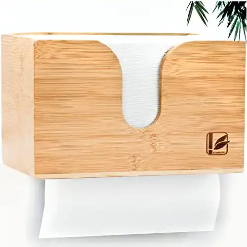 Papierhandtuchspender Bamboovia, Bambus, Wandbefestigung