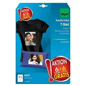Transferpapier Sigel T1157 Transferfolie Bügelfolie für dunkle Textilien