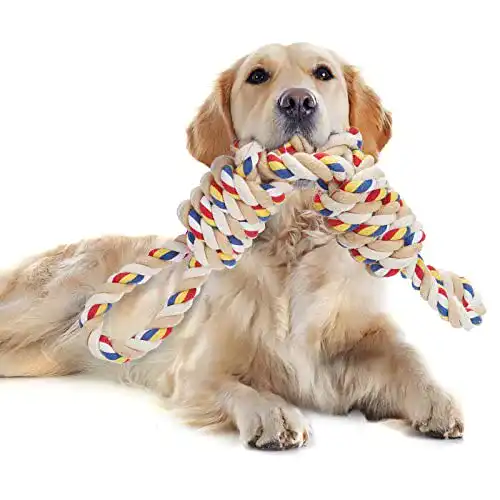 Kauspielzeug Hund YUNXANIW Hundespielzeug Seil, 60 cm