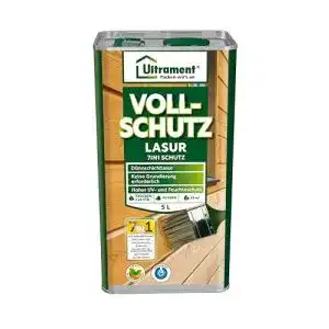 Holzschutzgel Ultrament Vollschutz-Lasur 7-in-1, farblos, 5 Liter