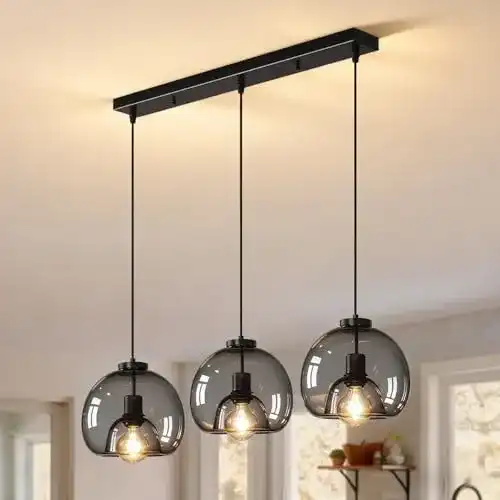 Pendelleuchte SENFAY Sphärisch, LED Hängeleuchte 3-flammig