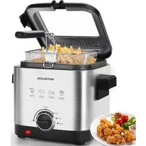 Aigostar-Fritteuse Aigostar, Mini Fritteuse, Temperaturkontrolle