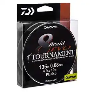 Daiwa geflochtene Schnur Daiwa Tournament 8 Braid EVO 0.10mm 6,7kg