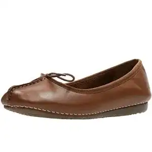 Ballerinas Clarks Damen Freckle Ice, Braun, 39 EU