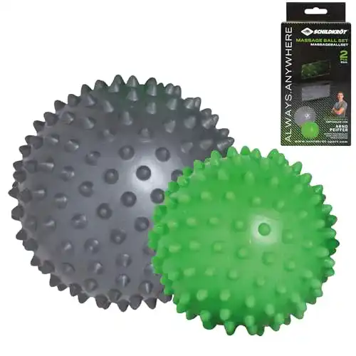 Igelball Schildkröt Massagebälle 2er Set, Grün-Anthrazit