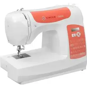 Singer-Nähmaschine Singer C5205 Nähmaschine, weiß/orange