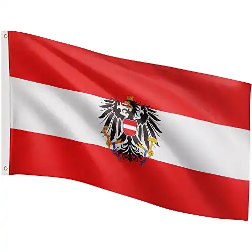 Österreich-Flagge FLAGMASTER Flagge, 30 verschiedene Fahnen