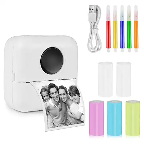 Taschendrucker GuKKK Mini Drucker, Mobiler Fotodrucker
