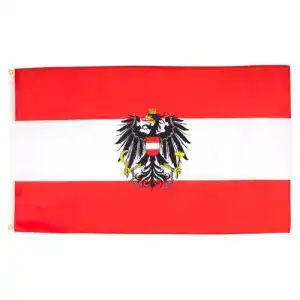 Österreich-Flagge AZ FLAG Flagge ÖSTERREICH MIT Adler 90x60cm