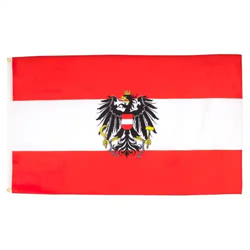 Österreich-Flagge AZ FLAG Flagge ÖSTERREICH MIT Adler 90x60cm