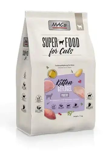 Die beste Macs-Katzenfutter MAC's Katzenfutter getreidefrei Kitten, 7 kg 2026 Test Bestseller Macs-Katzenfutter MAC’s Katzenfutter getreidefrei Kitten, 7 kg