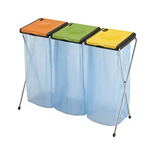 Müllsackständer Vileda Nature 3, 6-Einheiten, orange/grün/gelb