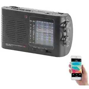 Weltempfänger auvisio Kofferradio: Analoger 9-Band-, Bluetooth