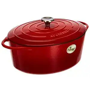 Gusseisen Bräter Küchenprofi, Rot, 33 cm