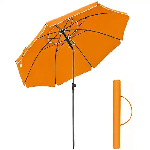 Sonnenschirm Strand SONGMICS Sonnenschirm für Strand