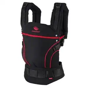 Babytrage Manduca First Baby Carrier, Black Line RadicalRed