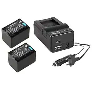 Sony-Akkus pabuTEL-Bundle 3in1-SET für den Sony FDR AX53 Ultra