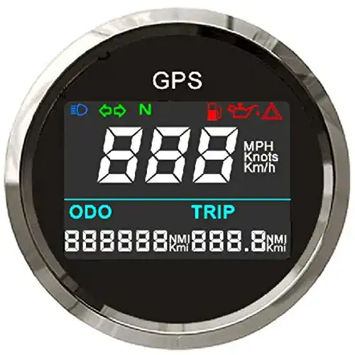 Digitaltacho Motorrad ELING Digital GPS Tachometer, 2 Zoll