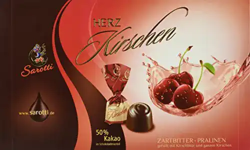 Sarotti-Schokolade Sarotti Schokolade, Herzkirschen, 10 x 250 g