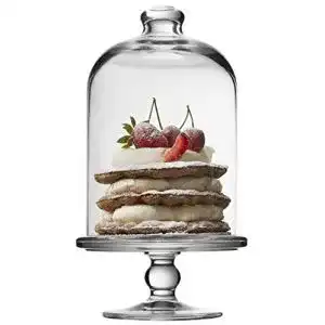 Glasglocke SWEET HOME Kleiner Kuchenstand im Glas