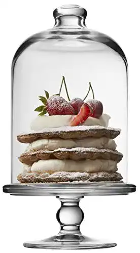 Glasglocke SWEET HOME Kleiner Kuchenstand im Glas