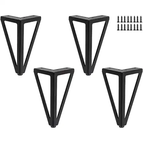 Möbelfüße Furniture Legs Qenovo 4 Stück Ersatz Metall, 15cm