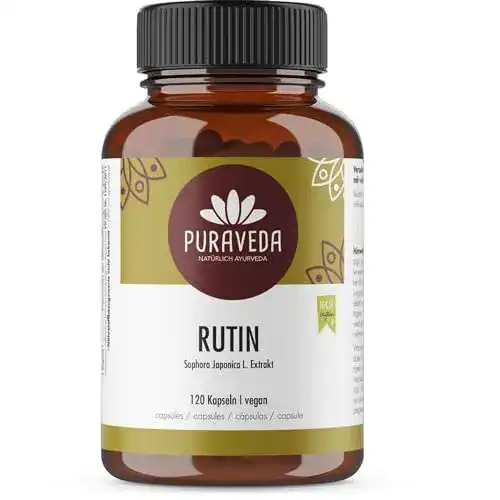 Die beste Rutin-Kapseln Puraveda Rutin hochdosiert, 120 Kapseln, 95% Rutin 2026 Test Bestseller Rutin-Kapseln Puraveda Rutin hochdosiert, 120 Kapseln, 95% Rutin