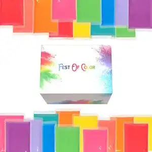 Holi-Farben festofcolor 25 Packungen je 100 g, Holi Pulver