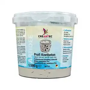 Knetbeton Artidee CREARTEC Profi-, schadstofffrei, grau, 1500g