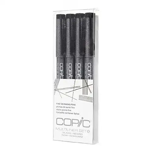 Fineliner Copic Marker Copic Multiliner, feine Spitze, A4, Set