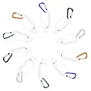 Reiseflaschen mit Karabiner Integrity.1 Reiseflaschen, 10 Stück