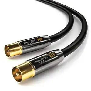 Koaxialkabel deleyCON 10m TV Antennenkabel TV Kabel HDTV
