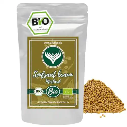 Senfkörner Azafran BIO Senfsaat braun / schwarz – 250g