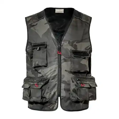 Arbeitsweste WORK IDEA Outdoor Multi-Pocket-Angelweste