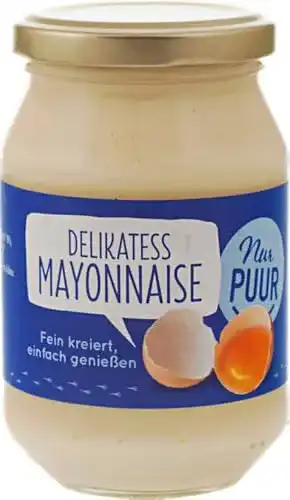 Bio-Mayonnaise Nur Puur Bio Delikatess Mayonnaise, 6 x 250 ml