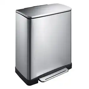Tretmülleimer EKO E-Cube 50L Edelstahl, Dämpfer-System