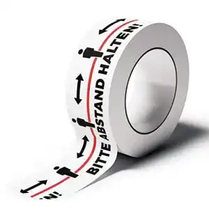Klebeband Abstand halten Rosenbaum Offsetdruck – PVC Warnband