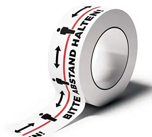 Klebeband Abstand halten Rosenbaum Offsetdruck – PVC Warnband