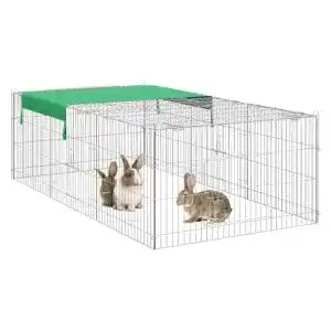 Freilaufgehege EUGAD mit Ausbruchsperre Sonnenschutz