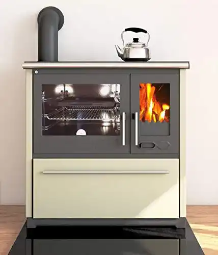 Küchenofen Holz Plamen EEK A+ herd 850 creme, linke Version