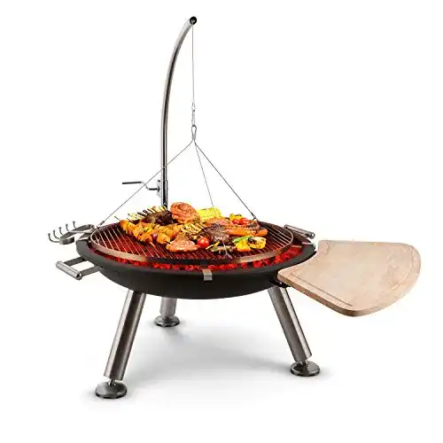 Schwenkgrill blumfeldt Turion – Ø 80cm Feuerschale