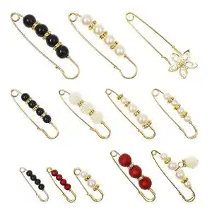 Hutnadel Chihutown Kunstperlen Brosche Pins Set