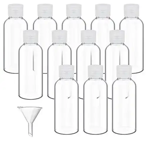 Reiseflaschen DECARETA 12 Stücke Set, Transparent Kunststoff Set